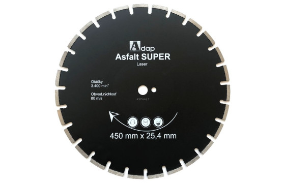Diamantový kotúč Asfalt Super pre podlahové a cestné píly do 15 kW