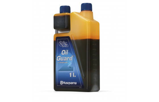 Olej Husqvarna Oilguard pre dvojtaktné motory, dávkovacia nádoba, 1 liter (balenie 12 ks)
