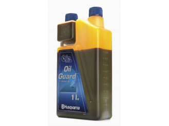 Olej Husqvarna Oilguard pre dvojtaktné motory, dávkovacia nádoba, 1 liter 
