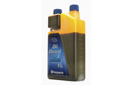 Olej Husqvarna Oilguard pre dvojtaktné motory, dávkovacia nádoba, 1 liter 